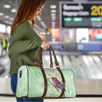 Australia Crimson Rosella Travel Bag Platycercus Elegans Eucalyptus Alba Watercolor - Aussie Hoodie