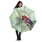 Australia Crimson Rosella Umbrella Platycercus Elegans Eucalyptus Alba Watercolor - Aussie Hoodie