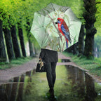 Australia Crimson Rosella Umbrella Platycercus Elegans Eucalyptus Alba Watercolor - Aussie Hoodie