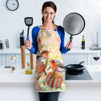 Australia Flame Robin Apron Petroica Phoenicea Banksia Indigenous Art - Aussie Hoodie