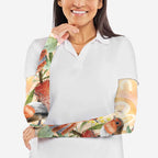 Australia Flame Robin Arm Sleeves Petroica Phoenicea Banksia Indigenous Art - Aussie Hoodie