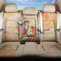 Australia Flame Robin Back Car Seat Cover Petroica Phoenicea Banksia Indigenous Art - Aussie Hoodie