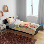 Australia Flame Robin Bedding Set Petroica Phoenicea Banksia Indigenous Art - Aussie Hoodie
