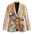 Australia Flame Robin Blazer Petroica Phoenicea Banksia Indigenous Art - Aussie Hoodie