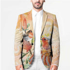 Australia Flame Robin Blazer Petroica Phoenicea Banksia Indigenous Art - Aussie Hoodie