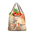 Australia Flame Robin Grocery Bag Petroica Phoenicea Banksia Indigenous Art - Aussie Hoodie