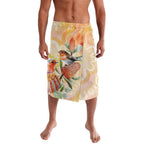 Australia Flame Robin Lavalava Petroica Phoenicea Banksia Indigenous Art - Aussie Hoodie