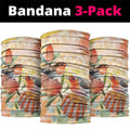 Australia Flame Robin Neck Gaiter Petroica Phoenicea Banksia Indigenous Art - Aussie Hoodie