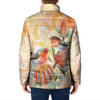 Australia Flame Robin Padded Jacket Petroica Phoenicea Banksia Indigenous Art - Aussie Hoodie