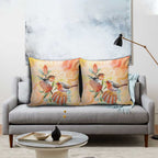 Australia Flame Robin Pillow Cover Petroica Phoenicea Banksia Indigenous Art - Aussie Hoodie