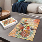 Australia Flame Robin Puzzle Petroica Phoenicea Banksia Indigenous Art - Aussie Hoodie