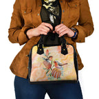 Australia Flame Robin Shoulder Handbag Petroica Phoenicea Banksia Indigenous Art - Aussie Hoodie