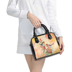 Australia Flame Robin Shoulder Handbag Petroica Phoenicea Banksia Indigenous Art - Aussie Hoodie