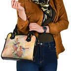 Australia Flame Robin Shoulder Handbag Petroica Phoenicea Banksia Indigenous Art - Aussie Hoodie