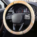 Australia Flame Robin Steering Wheel Cover Petroica Phoenicea Banksia Indigenous Art - Aussie Hoodie