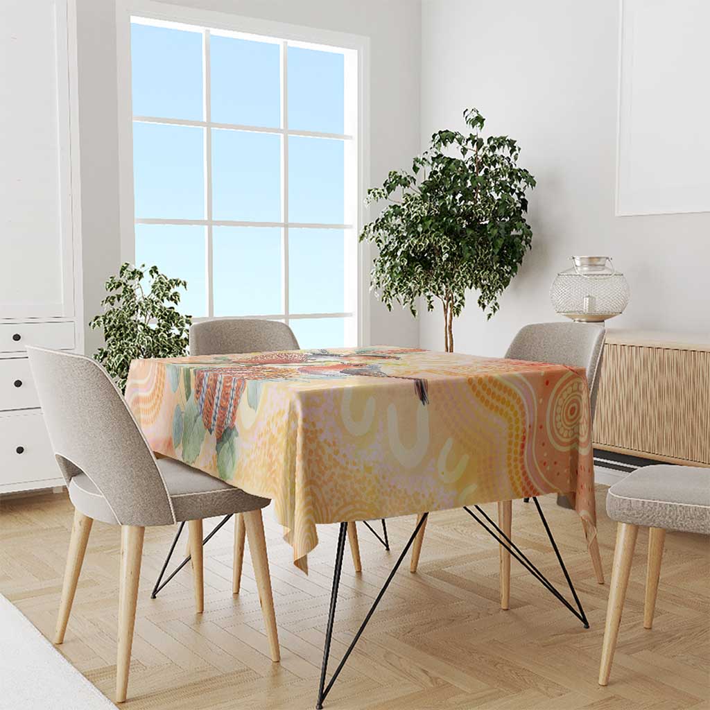 Australia Flame Robin Tablecloth Petroica Phoenicea Banksia Indigenous Art - Aussie Hoodie