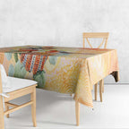 Australia Flame Robin Tablecloth Petroica Phoenicea Banksia Indigenous Art - Aussie Hoodie