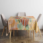 Australia Flame Robin Tablecloth Petroica Phoenicea Banksia Indigenous Art - Aussie Hoodie