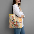 Australia Flame Robin Tote Bag Petroica Phoenicea Banksia Indigenous Art - Aussie Hoodie