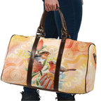 Australia Flame Robin Travel Bag Petroica Phoenicea Banksia Indigenous Art - Aussie Hoodie