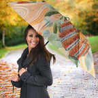 Australia Flame Robin Umbrella Petroica Phoenicea Banksia Indigenous Art - Aussie Hoodie