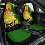 Australia Cricket ANZAC Day 2024 Car Seat Cover Australian Army Camouflage With Poppies
