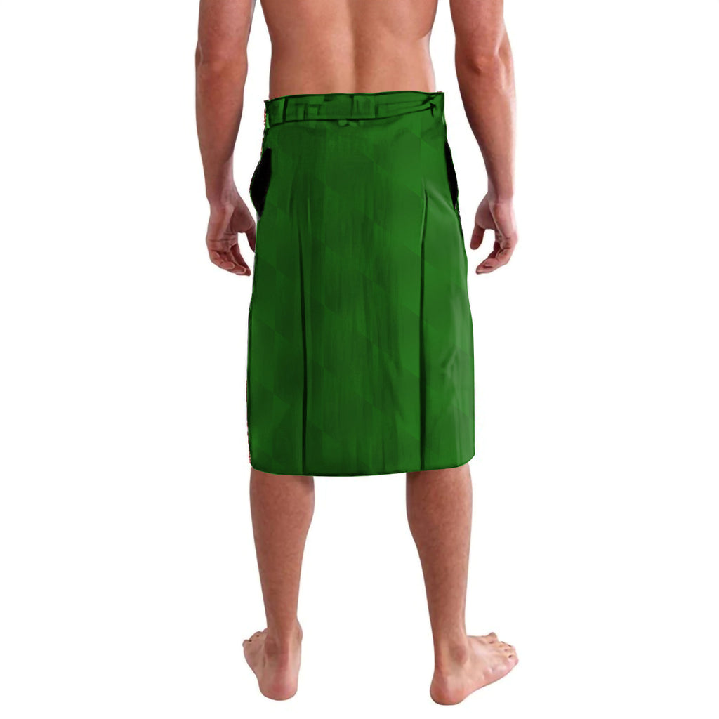 Australia Cricket ANZAC Day 2024 Lavalava Australian Army Camouflage With Poppies