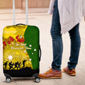 Australia Cricket ANZAC Day 2024 Luggage Cover Australian Army Camouflage With Poppies