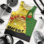 Australia Cricket ANZAC Day 2024 Men Tank Top Australian Army Camouflage With Poppies