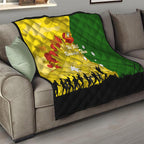 Australia Cricket ANZAC Day 2024 Quilt Australian Army Camouflage With Poppies