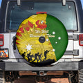 Australia Cricket ANZAC Day 2024 Spare Tire Cover Australian Army Camouflage With Poppies