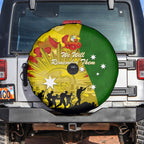 Australia Cricket ANZAC Day 2024 Spare Tire Cover Australian Army Camouflage With Poppies