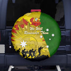 Australia Cricket ANZAC Day 2024 Spare Tire Cover Australian Army Camouflage With Poppies