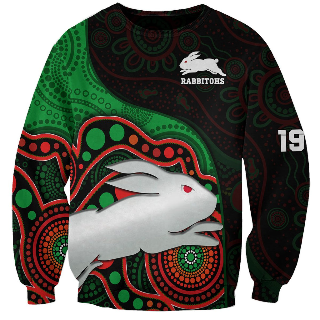 rabbitohs-rugby-sweatshirt-go-souths-indigenous-art