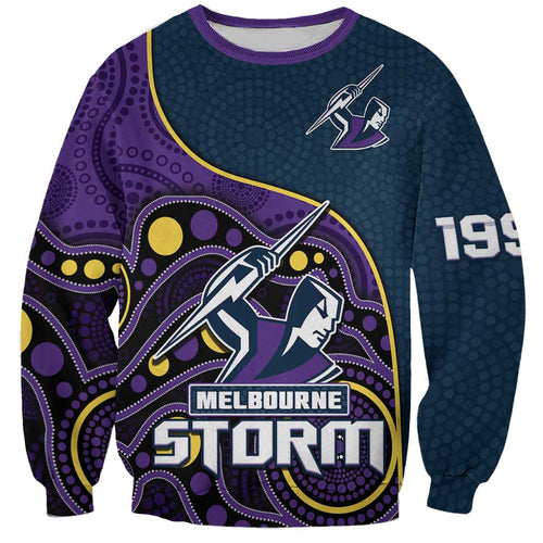 Storm Rugby Sweatshirt Est 1997 Indigenous Art LT14