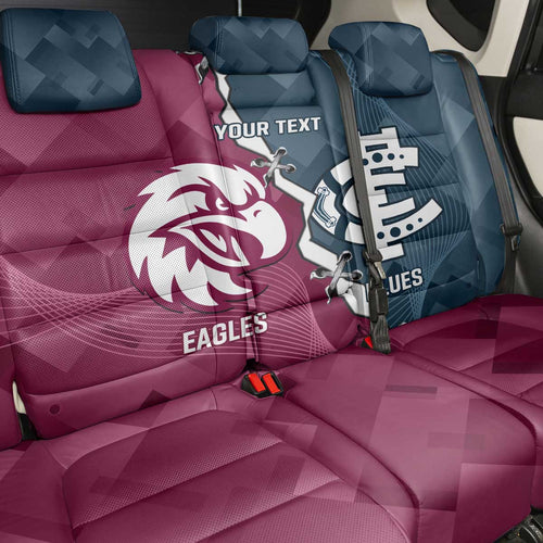 Personalised NRL Eagles and AFL Blues Back Car Seat Cover Dynamic Style