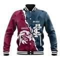 Personalised NRL Eagles and AFL Blues Baseball Jacket Dynamic Style