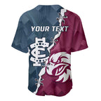 Personalised NRL Eagles and AFL Blues Baseball Jersey Dynamic Style