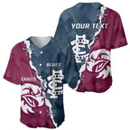 Personalised NRL Eagles and AFL Blues Baseball Jersey Dynamic Style