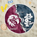 Personalised NRL Eagles and AFL Blues Beach Blanket Dynamic Style