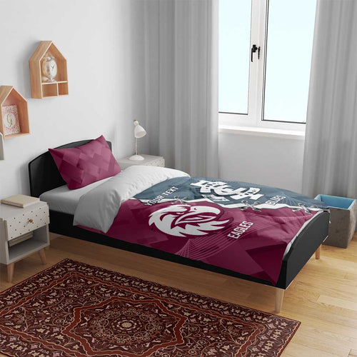 Personalised NRL Eagles and AFL Blues Bedding Set Dynamic Style