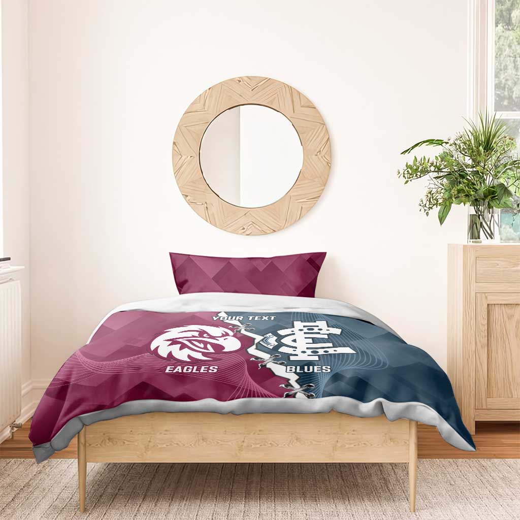 Personalised NRL Eagles and AFL Blues Bedding Set Dynamic Style
