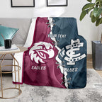Personalised NRL Eagles and AFL Blues Blanket Dynamic Style