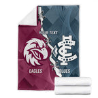 Personalised NRL Eagles and AFL Blues Blanket Dynamic Style