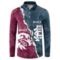 Personalised NRL Eagles and AFL Blues Button Sweatshirt Dynamic Style