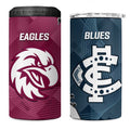 NRL Eagles and AFL Blues 4 in 1 Can Cooler Tumbler Dynamic Style