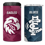 NRL Eagles and AFL Blues 4 in 1 Can Cooler Tumbler Dynamic Style