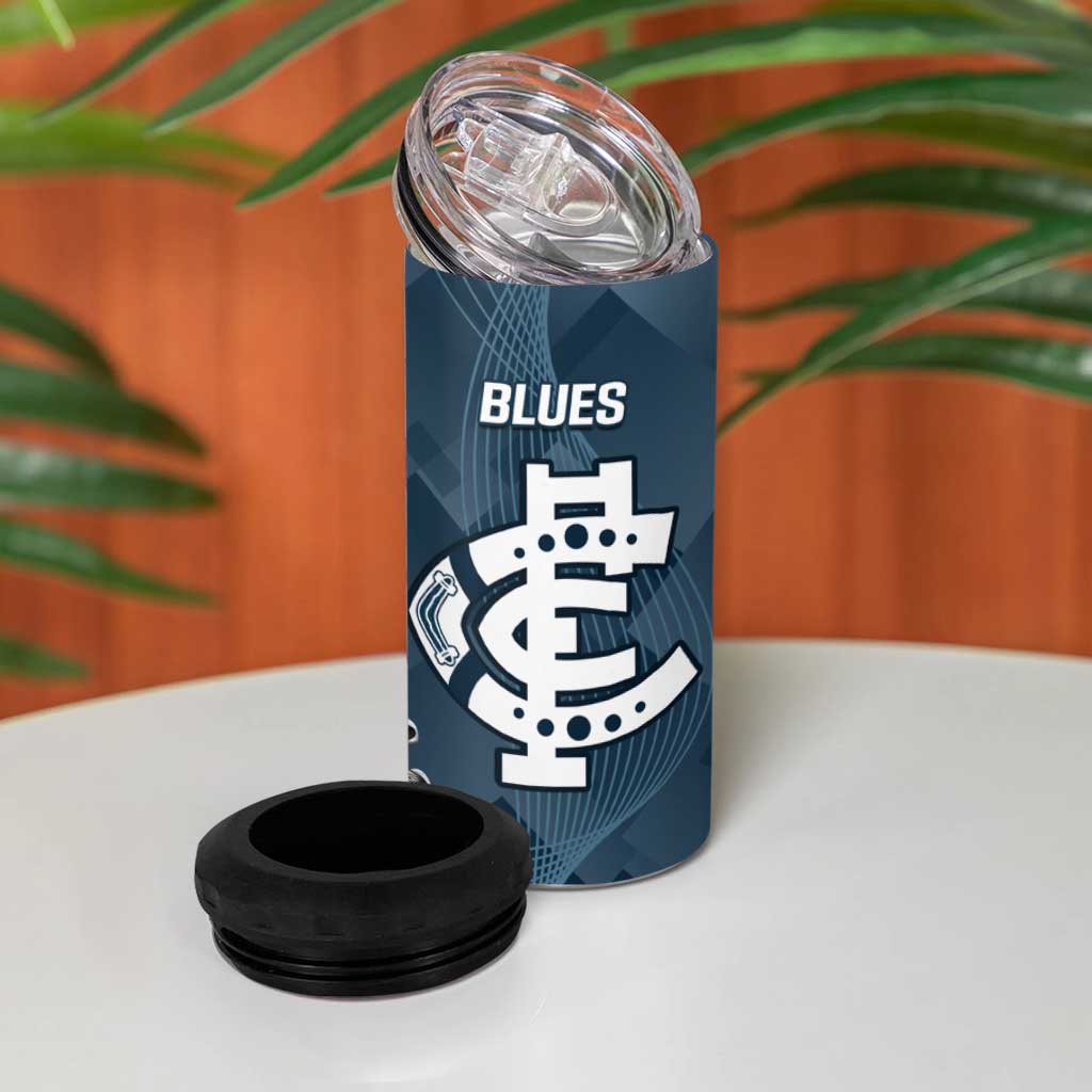 NRL Eagles and AFL Blues 4 in 1 Can Cooler Tumbler Dynamic Style