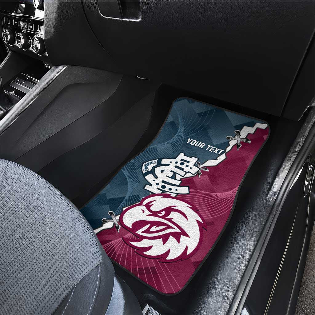 Personalised NRL Eagles and AFL Blues Car Mats Dynamic Style