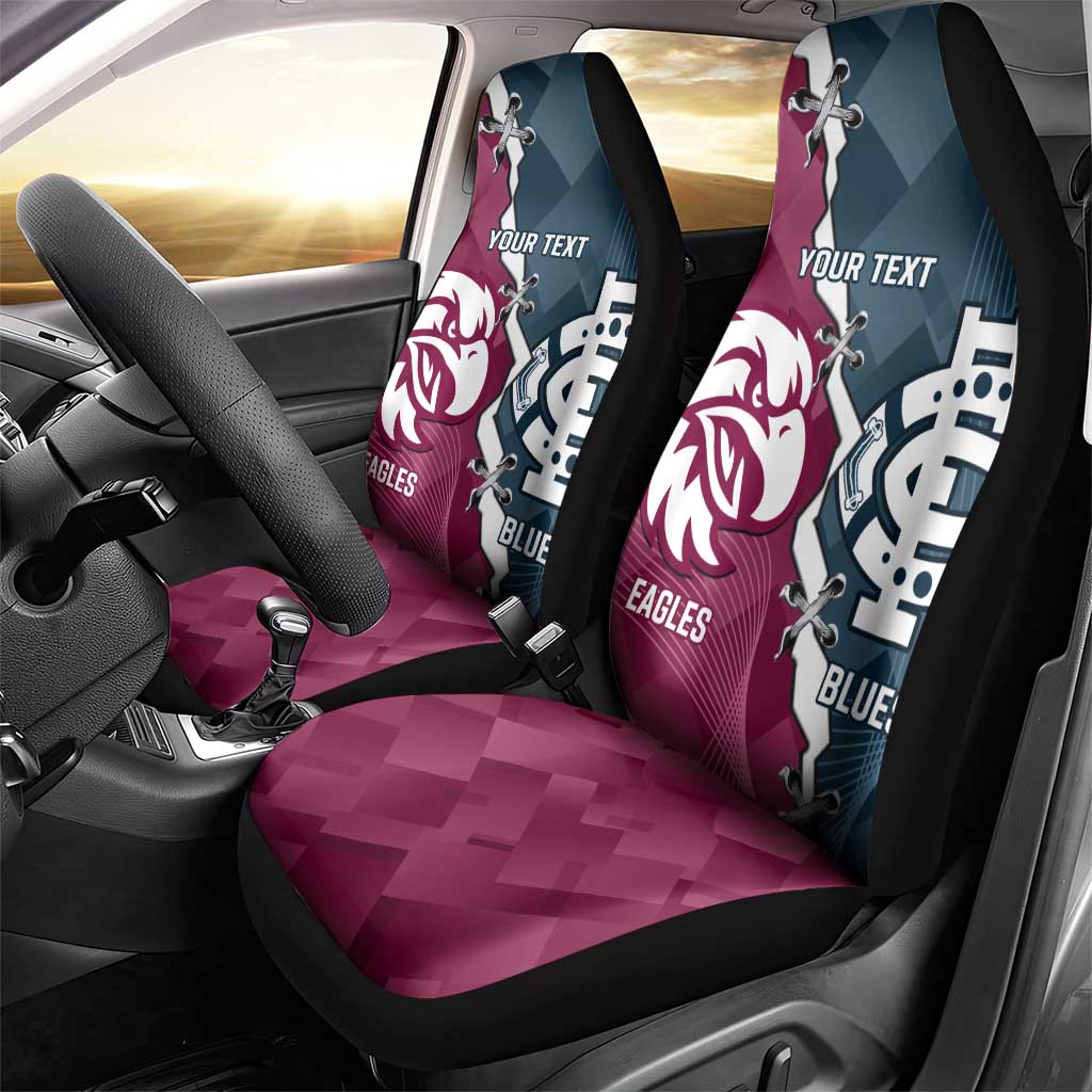 Personalised NRL Eagles and AFL Blues Car Seat Cover Dynamic Style